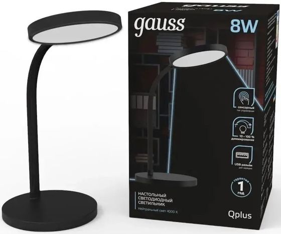Лампа настольная Gauss GT5032 8т черный