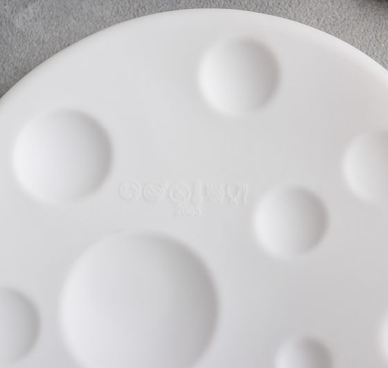 !09 Форма силиконовая для муссовых десертов и выпечки «Луна», 19,5×4,7 см, цвет белый