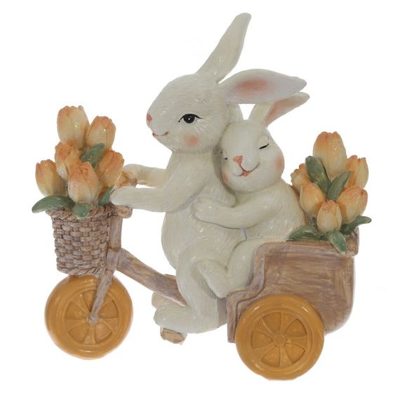 Фигурка декоративная &quot;Зайцы&quot;, L12,5 W6 H13 см