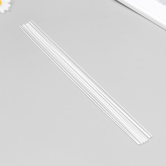 Проволока для творчества &quot;Blumentag&quot; 1.6 мм, 12 шт, 40 см, в пластиковой оплётке, белый