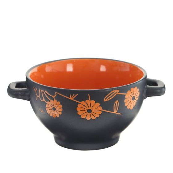 Бульонница, 700 мл, L18,5 W15 H8,5 см, дизайн микс