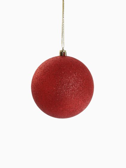 !09 Набор елочных украшений "Классика ассорти" (набор 3 шара) d 10 см., цвет красный