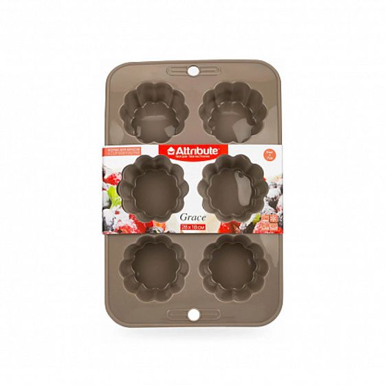 Форма для маффинов GRACE 6шт