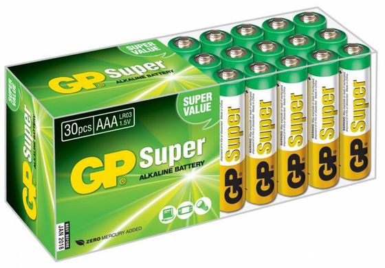 Батарейка GP Super Alkaline 24A LR03 AAA (30шт)