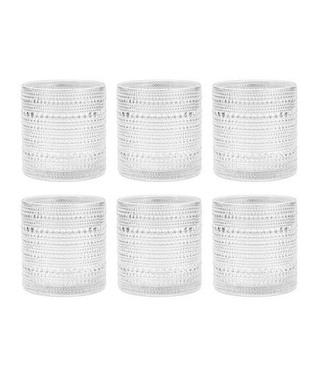 Jupiter 13.9 Oz Triple Old-Fashioned Glass 6-Piece Set