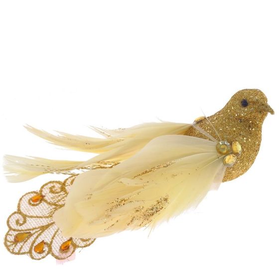 Изделие декоративное &quot;Птичка&quot;, L15 W4 H5 см, 4в.
