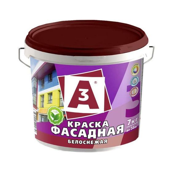 Краска ВД &quot;A3&quot; фасадная 7кг