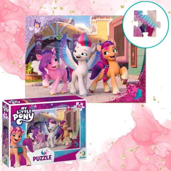 Dodo PUZZLE &quot;MY LITTLE PONY&quot; UKŁADANKA 60 ELEMENTÓW UROCZE KUCYKI DLA DZIECI