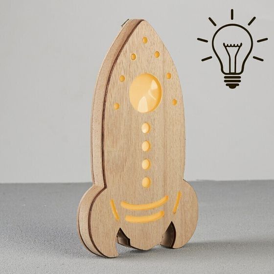 !09 Ночник «Ракета»,11.7 х 20.5 см