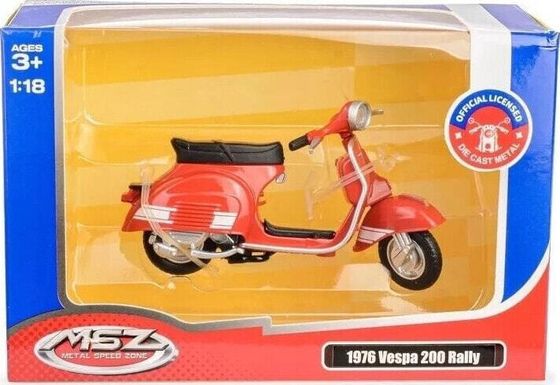 Daffi Model MSZ 1:18 1976 Vespa200Rally красный M-322 33228