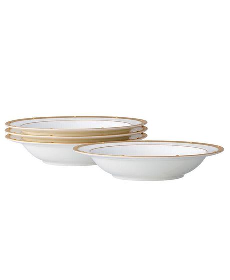 Rochelle Gold Set of 4 Fruit Bowls, Service For 4