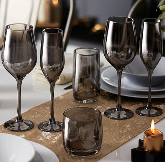 Бокал для шампанского СЕЛЕСТ 160мл СИЯЮЩИЙ ГРАФИТ 6шт