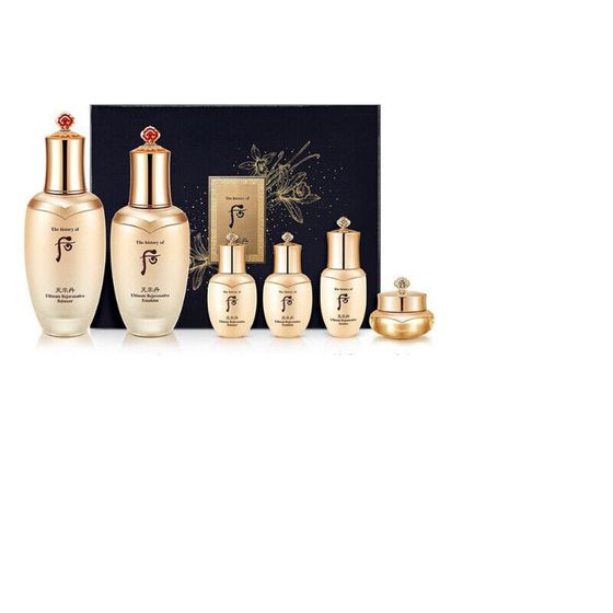 The History Of Whoo Tencel Dan Hua Rate Lifting Skincare Sets Tightening Hydrating Refreshing Hydrating 6-Piece Set