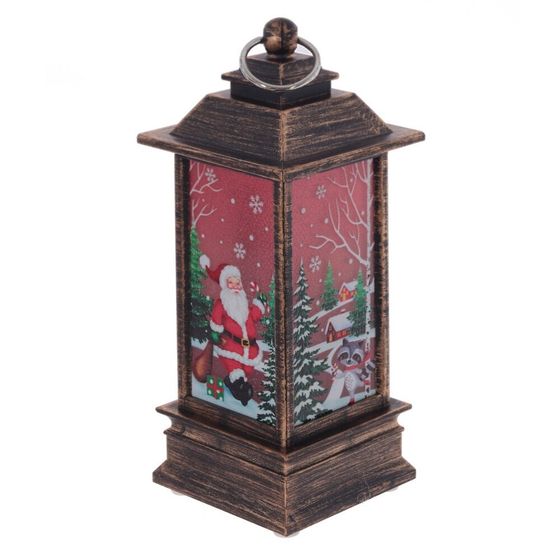 Изделие декоративное &quot;Фонарь&quot; (подсвет, LR44 х3шт) L5 W5 H12,5 см, 3в.