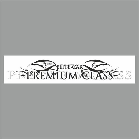 Полоса на лобовое стекло &quot;PREMIUM CLASS&quot;, белая, 1300 х 170 мм