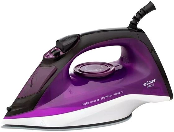Утюг Zelmer ZIR1515 2400Вт фиолетовый/черный/белый
