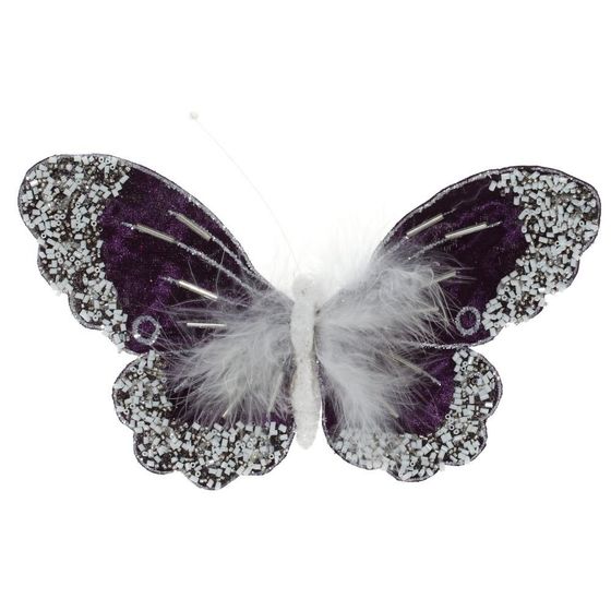 Изделие декоративное &quot;Бабочка&quot;, L23 W2 H13 см, 3в.