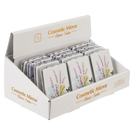 Зеркало карманное, Д6 Ш8,5 В1 см, 4в.