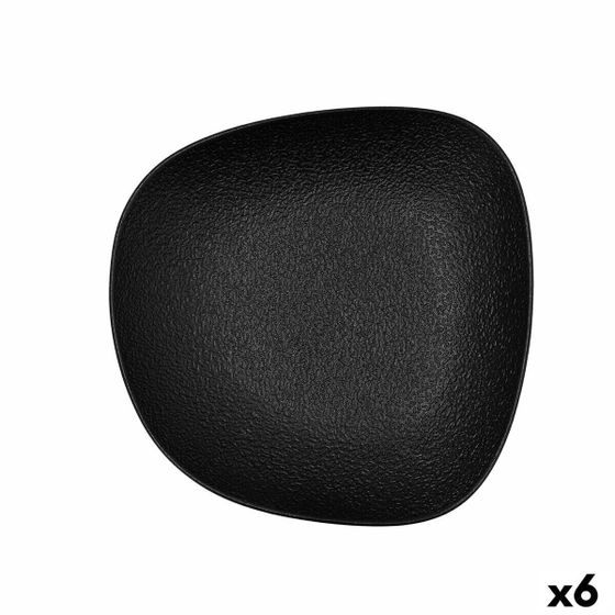 Керамический квадрат Deep Blue Bidasoa Fosil Black 21,9 x 21,7 x 4,8 см (6 шт.)