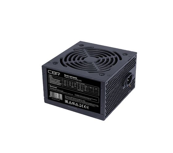 Блок питания 500W ATX CBR PSU-ATX500-12EC 12cm fan 20+4pin (4+4pin) PCI-E 4xSATA 2xMolex