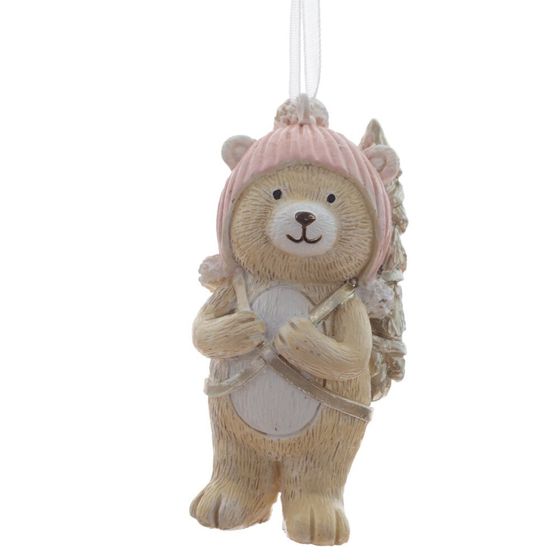 Изделие декоративное подвесное "Медвежонок", L3,5 W3,5 H7 см, 2в.