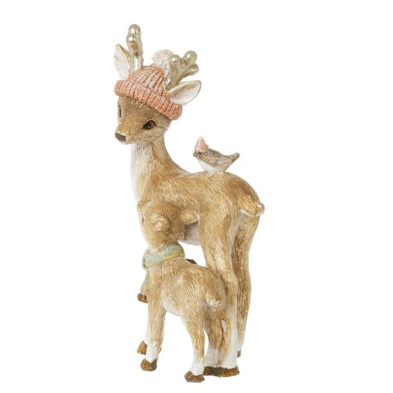 Фигурка декоративная "Оленята", L5,5 W3 H8,5 см