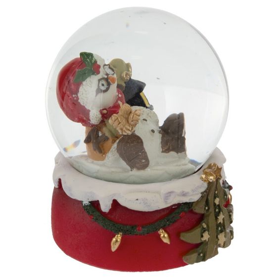 Фигурка декоративная &quot;Снеговик&quot; в стекл шаре, D 6.5 см, L6,5 W7 H8 см, 2в.