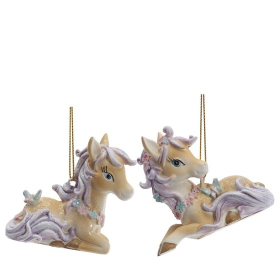 Фигурка декоративная подвесная &quot;Лошадка&quot;,  L6 W2,5 H6 см, 2в.