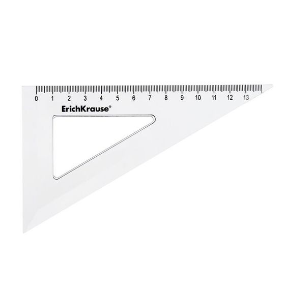 Треугольник 13 см ErichKrause &quot;Clear&quot;, 60°, прозрачный