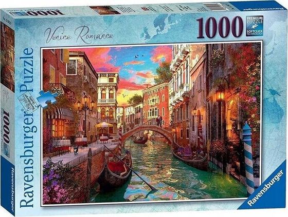 Ravensburger Puzzle 1000 Romantyczna Wenecja