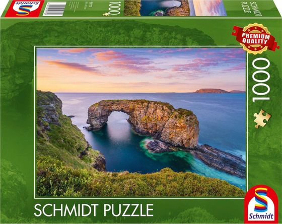 Schmidt Spiele Puzzle PQ 1000 Great Pollet Sea Arch, Irlandia G3