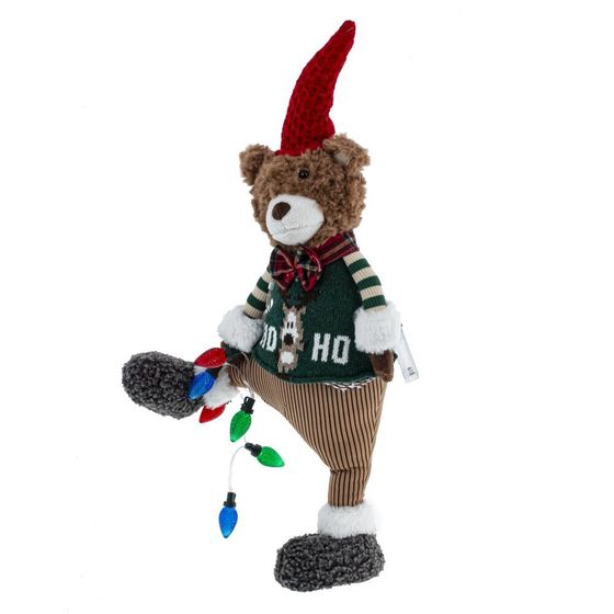 Игрушка набивная с подсветкой &quot;Медвежонок&quot; (2хAAA н/п), L31 W11,5 H60/47 см