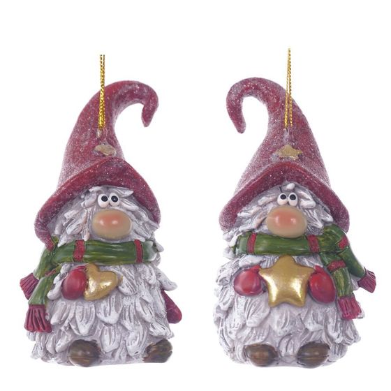 Фигурка декоративная подвесная "Гном",  L5,5 W5 H10 см, 2в.