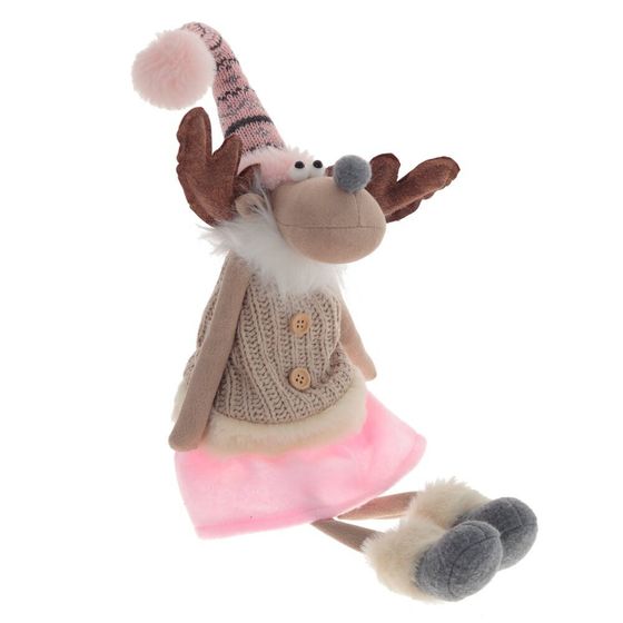 Игрушка набивная &quot;Олень&quot;, L21 W10 H55/20 см, 2в.