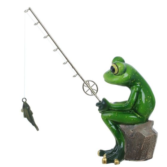 Фигурка декоративная &quot;Лягушка&quot;, Д16 Ш10 В15 см, 2в.