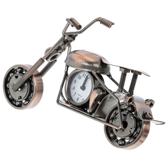 Изделие декоративное &quot;Мотоцикл&quot; с часами, (1xДR44), Д22,5 Ш8,5 В11,5 см