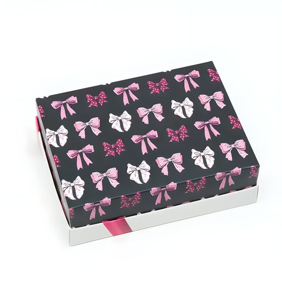 !Подарочная коробка 2 штуки&quot;Бантики&quot;, 16,5 х 12,5 х 5,2 см