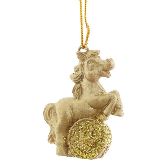 Фигурка декоративная подвесная &quot;Лошадка&quot;, L3 W1,5 H4 см, 3в.
