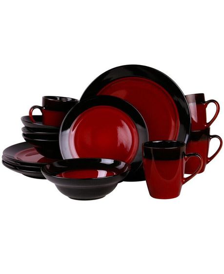 Toro 16 Piece High Gloss Dinnerware Set, Service for 4