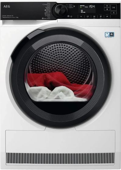 Сушильная машина AEG 9000 TR939M6CE белый, 9кг, английская панель