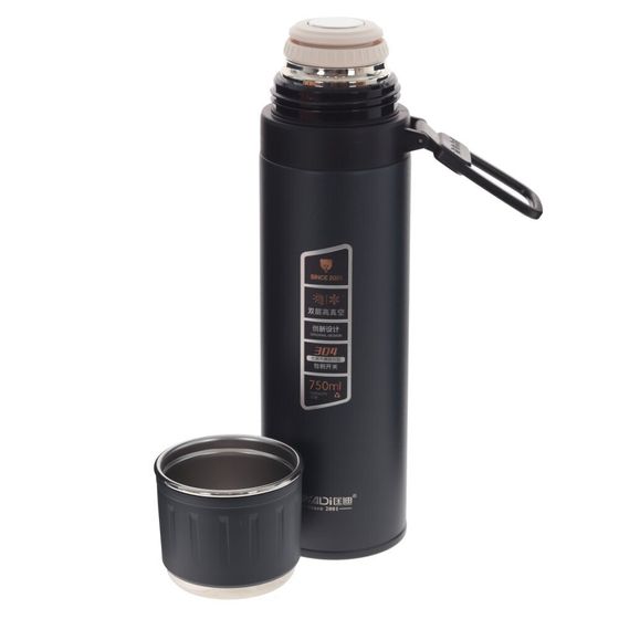 Термос, 750 мл, L8 W8 H29 см, дизайн микс