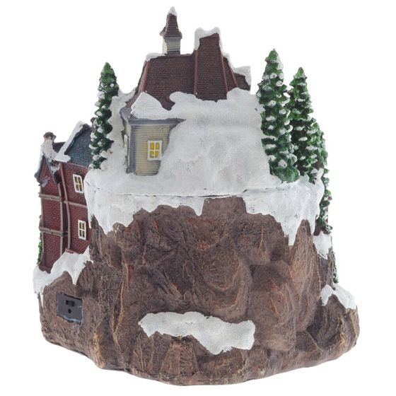 Фигурка декоративная &quot;Рождество&quot; (4 мелодии, подсвет, движ, 3xAA н/п, +USB), L29 W27 H30 см