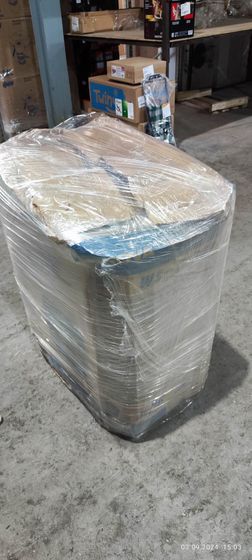 УЦЕНКА-Стиральная машина Renova WS-80PET, белый/голубой, 8кг, 1350об/мин (Плохая упаковка)
