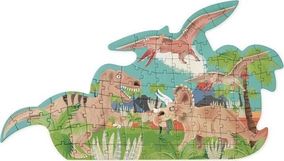 Scratch Scratch - puzzle dwustronne - dinozaury i szkielety