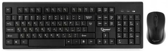Клавиатура+мышь Gembird KBS-8002 беспроводной черный