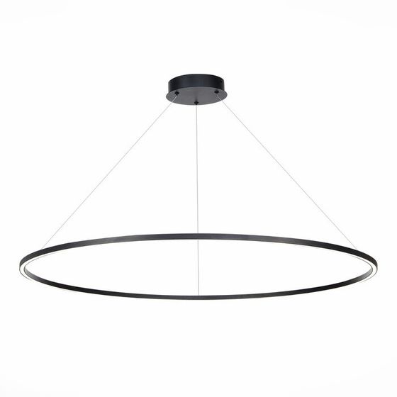 Cветильник подвесной SMART St Luce. ST605.403.57. 1х57 Вт, LED, 2800-6500K, 3705 Lm, 100х100 см, цвет чёрный