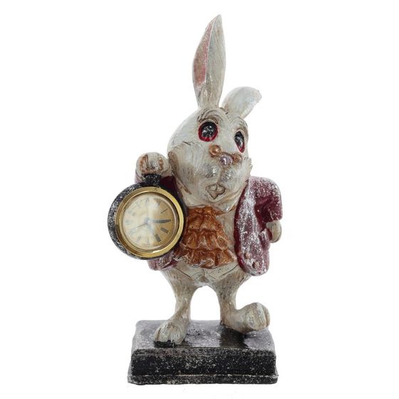 Фигурка декоративная &quot;Кролик&quot; с часами (LR44x1), L13 W13 H28 см