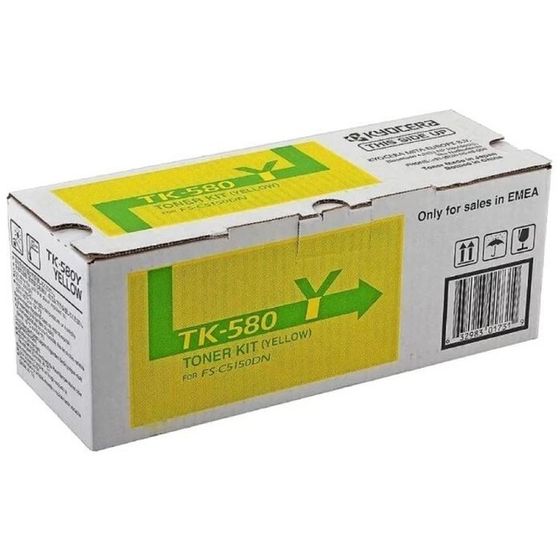 Тонер Картридж Kyocera 1T02KTANL0 TK-580Y желтый для Kyocera FS-C5150DN (2800стр.)