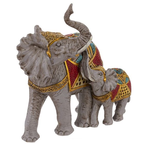 Фигурка декоративная &quot;Слоны&quot;, L19 W10 H19,5 см