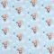 Бумага упаковочная 3 листа крафтовая белая «Милый котик», 50 x 70 см